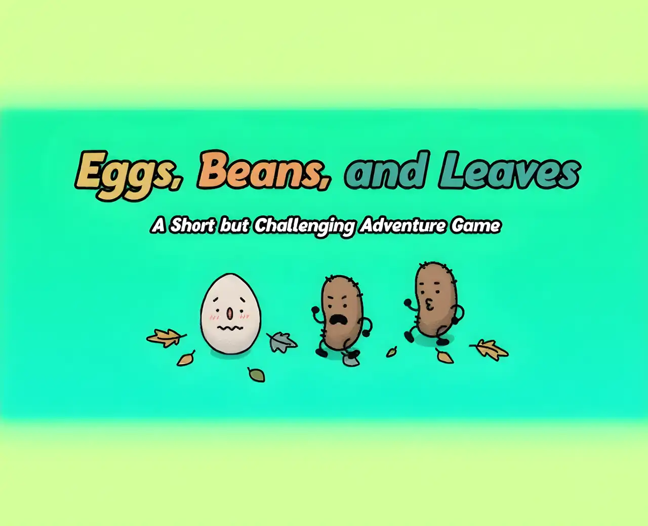 鸡蛋、豆类和树叶