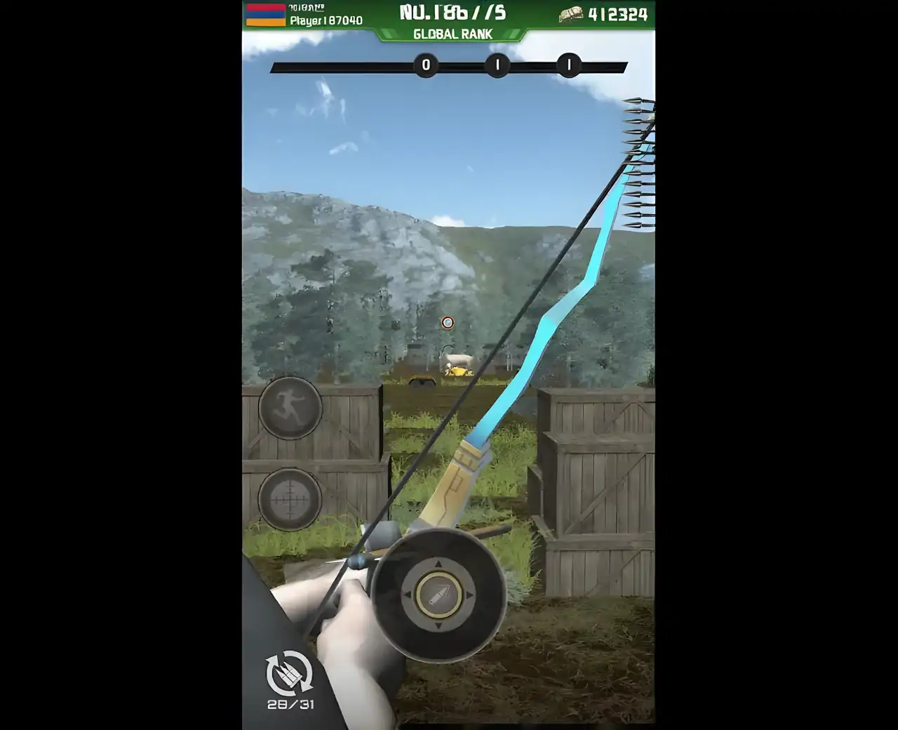 射箭射击战斗3d匹配箭头地面射击