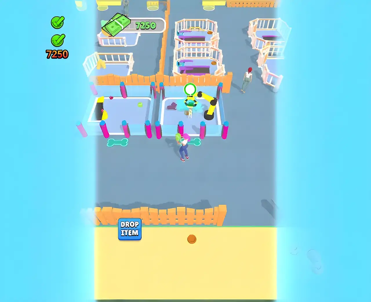 闲置的狗助行器