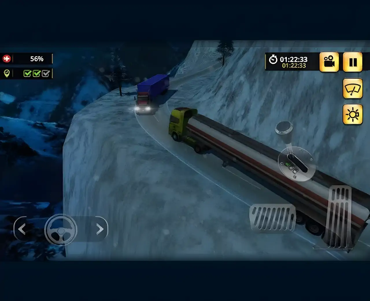 越野货运卡车司机：上坡伐木车3D