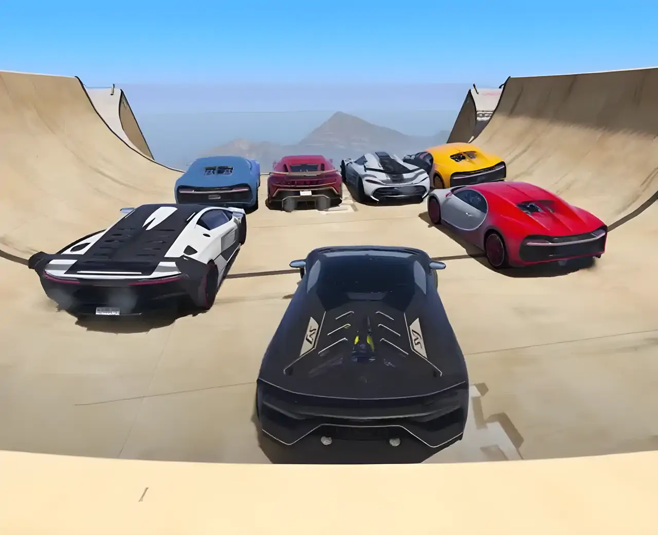 汽车特技多人游戏