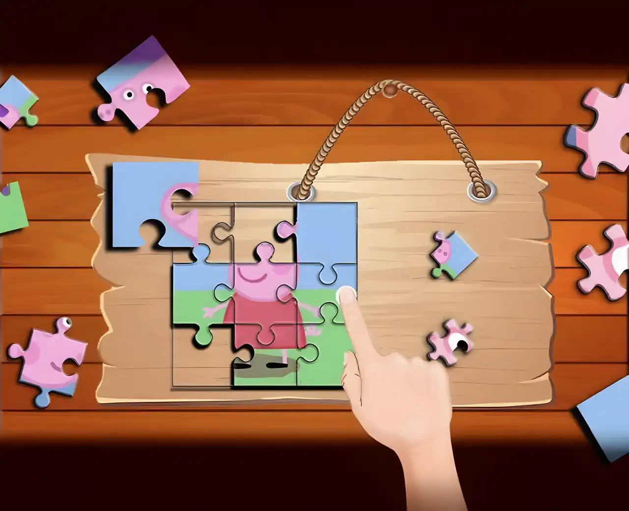 小猪佩奇小动物拼图