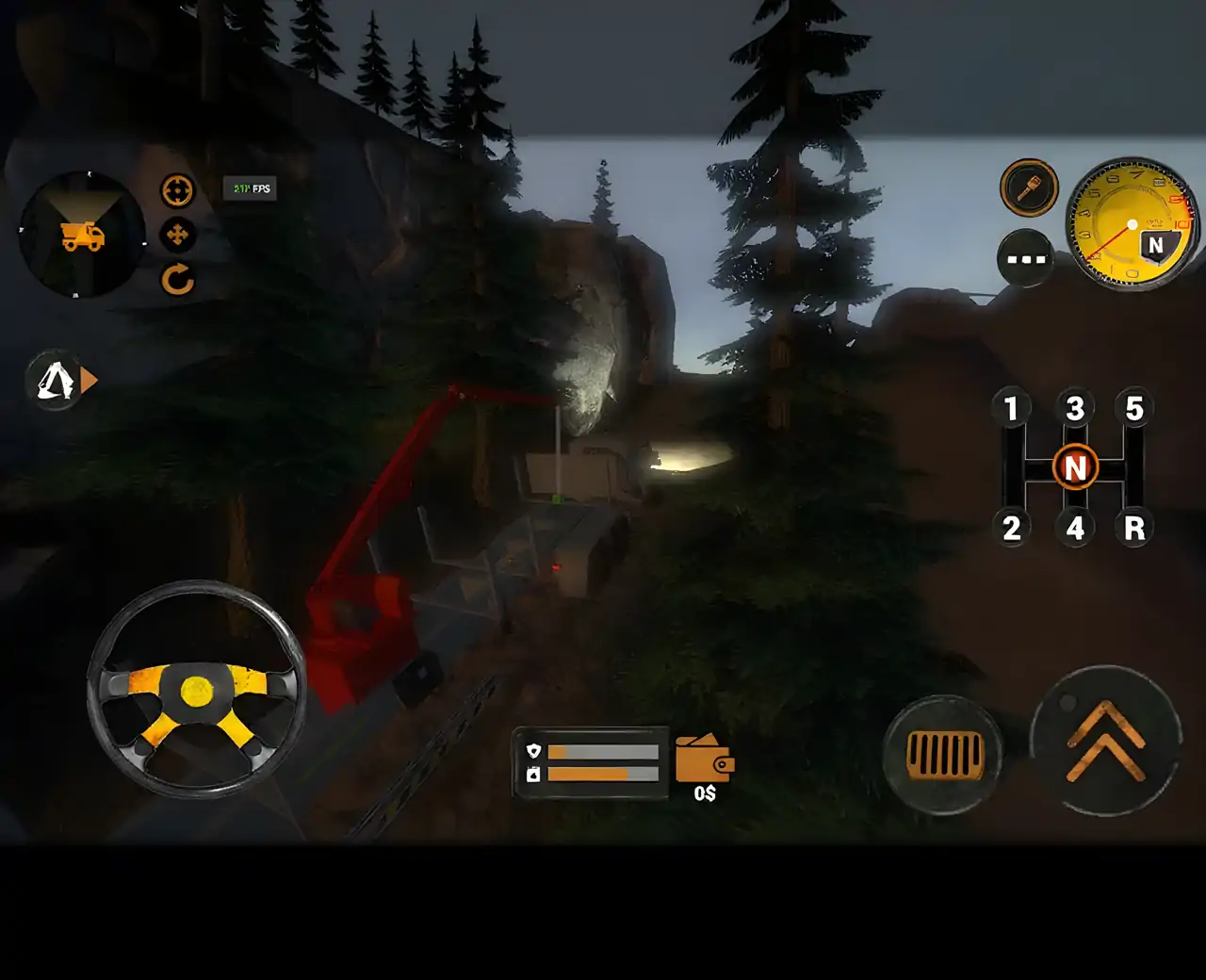 卡车司机森林模拟器