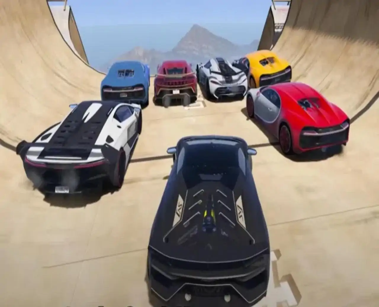 汽车特技多人游戏