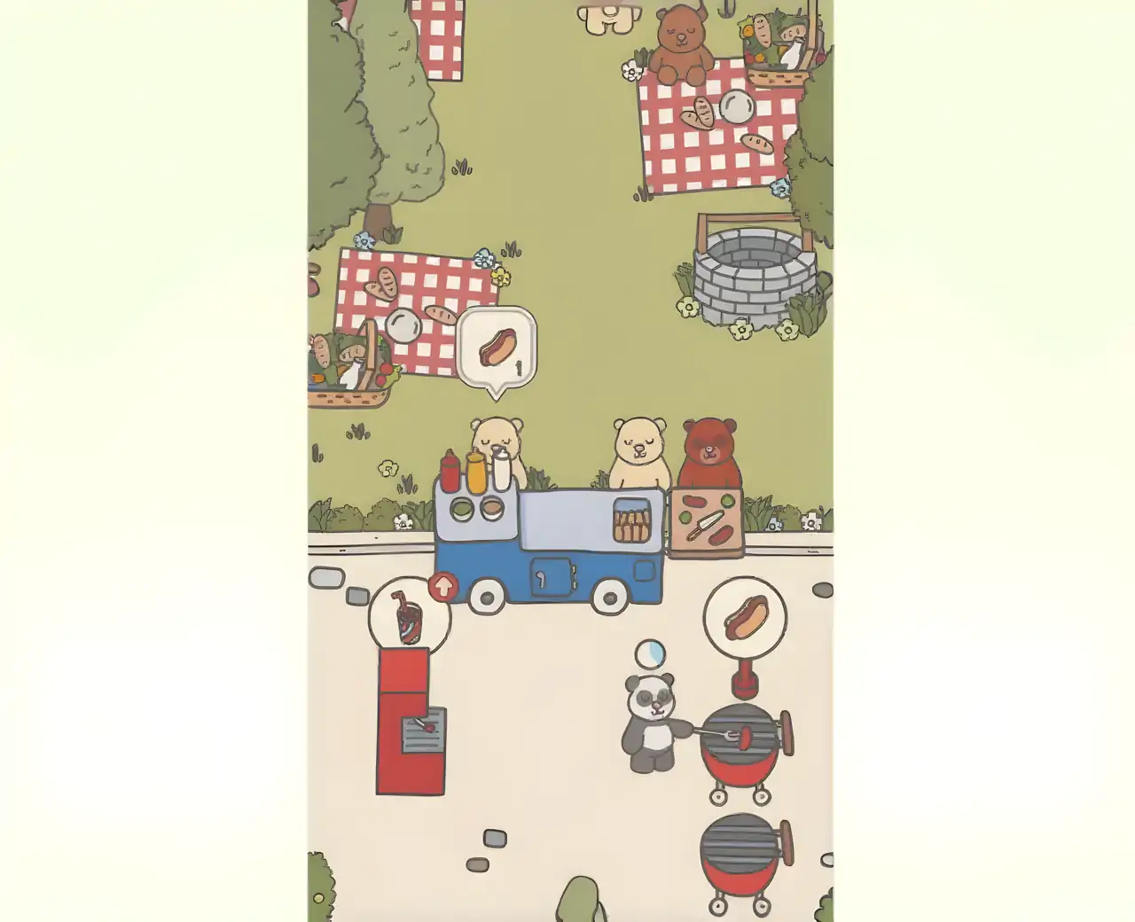 熊猫闲置：动物餐厅