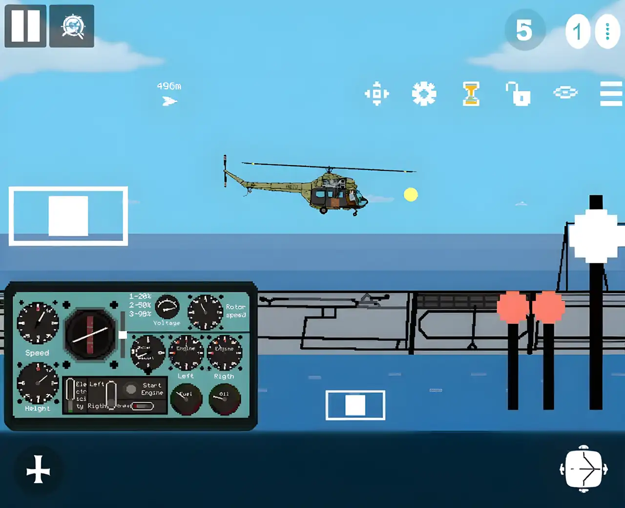 像素直升机模拟器