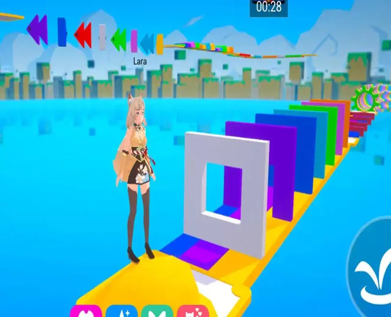 精灵少女换装跑酷