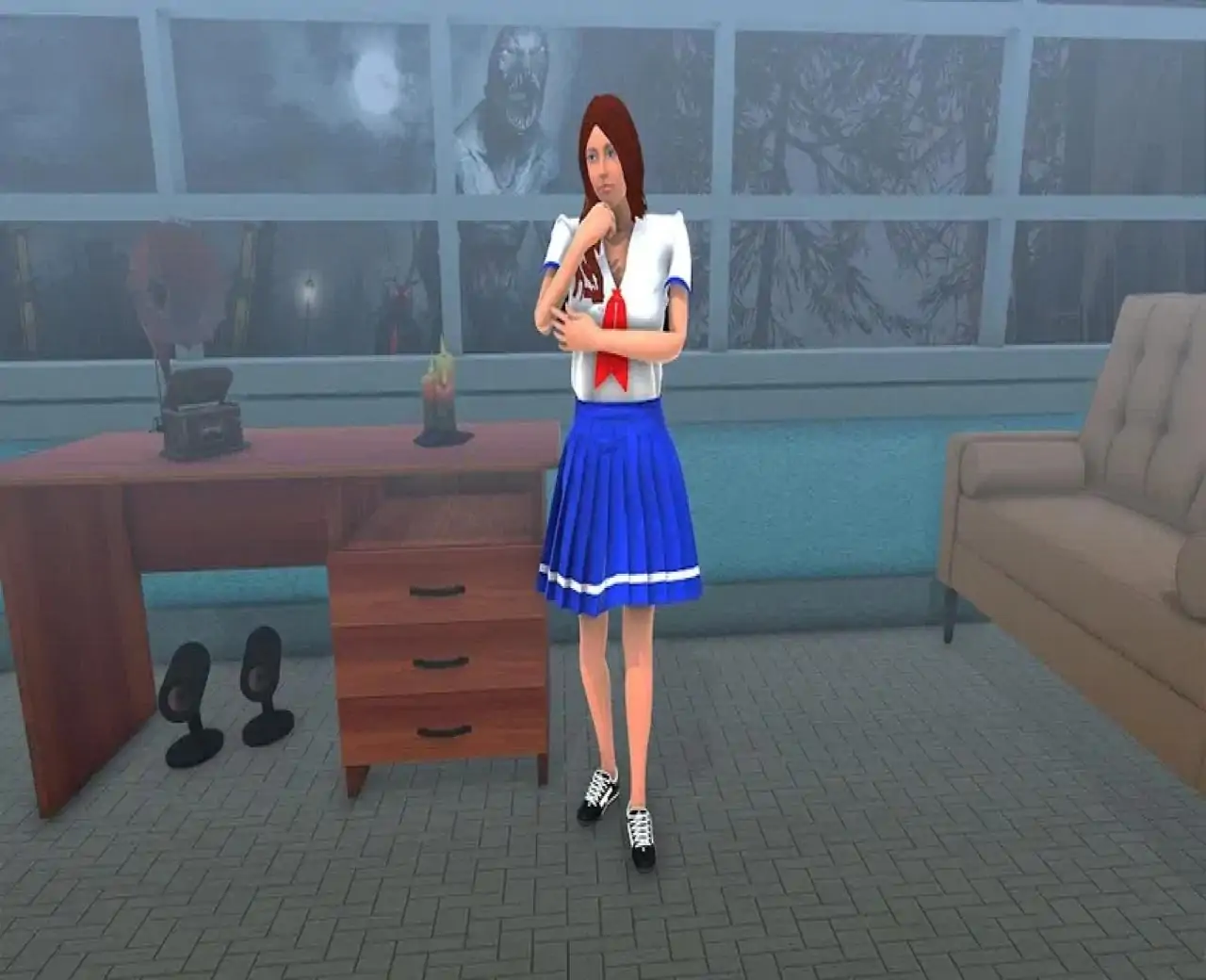 动漫女孩逃脱3D模拟器