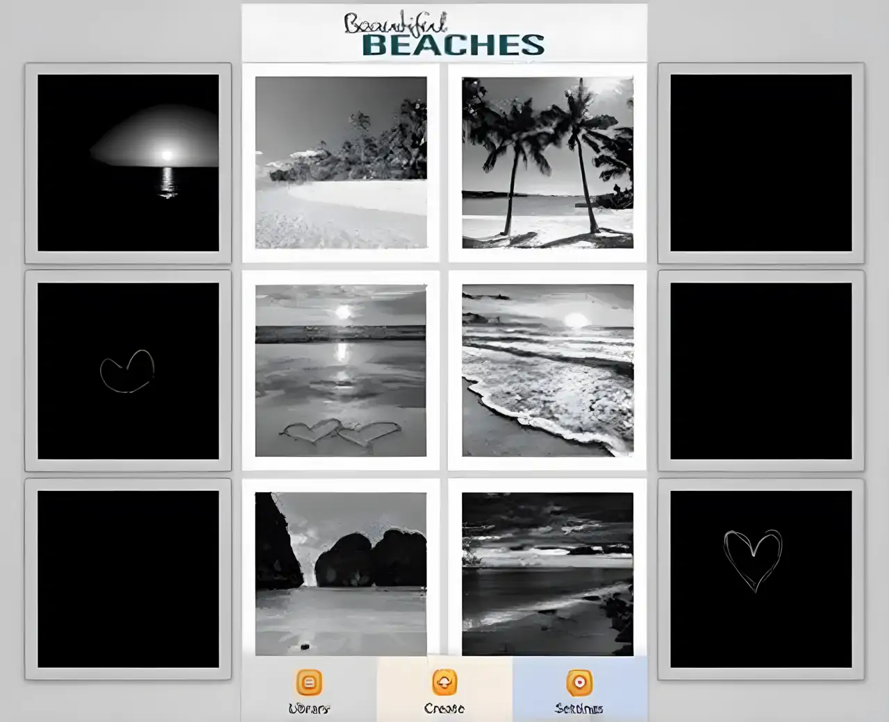 美丽的海滩按数字填色-像素艺术游戏