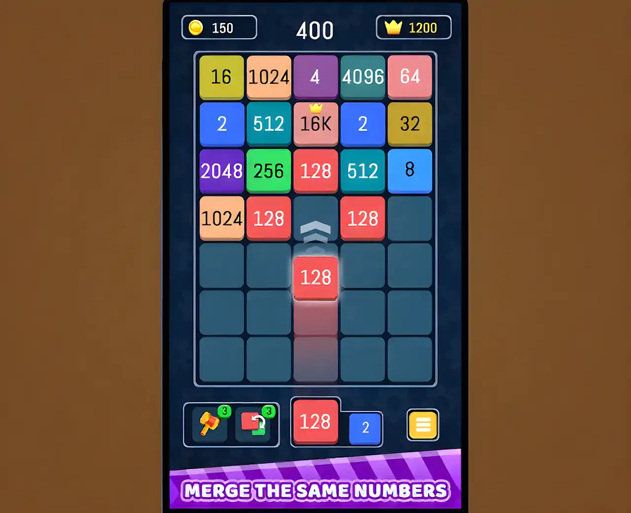 合并数字块-x2块