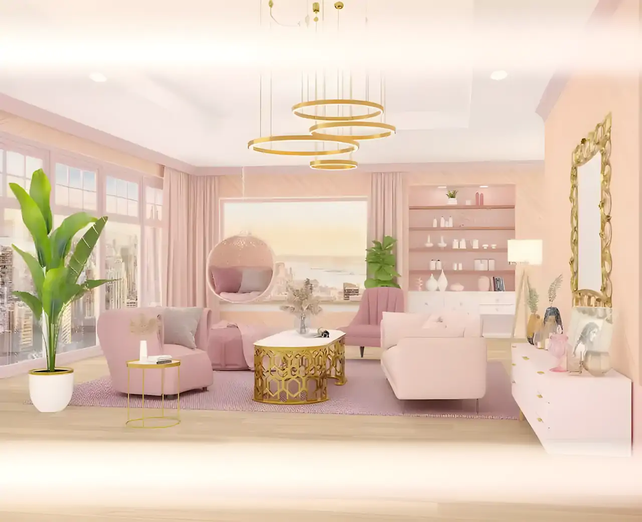 可爱房间粉红色家居设计