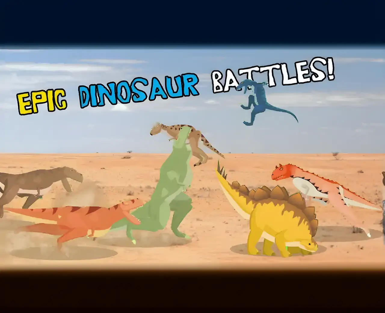 霸王龙与恐龙作斗争