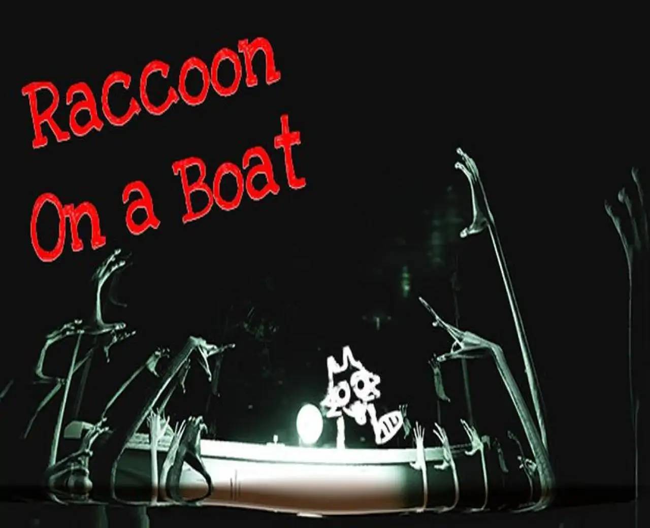 Raccoon on a boat
