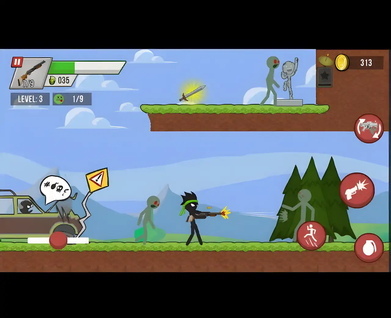 火柴人大战僵尸