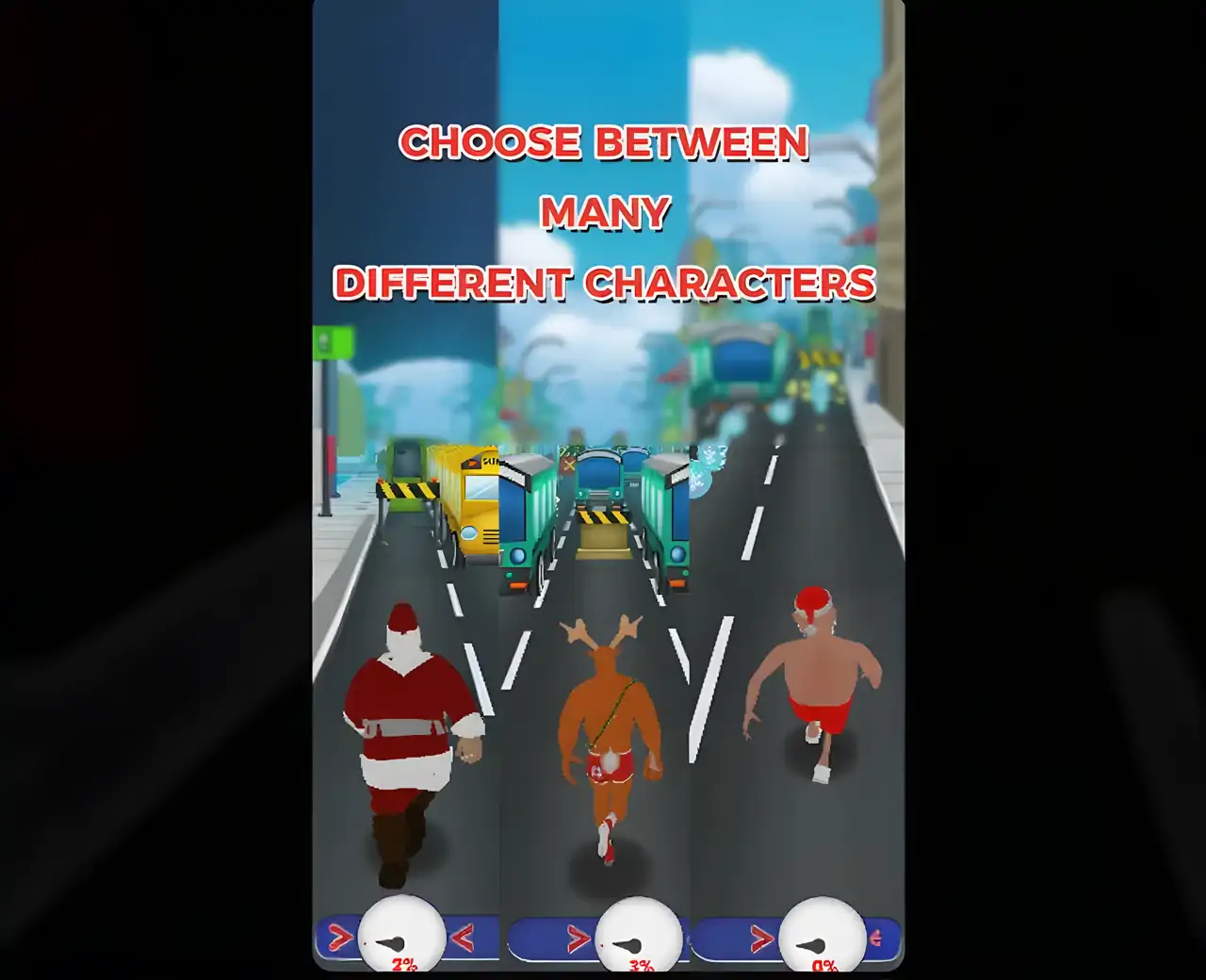 圣诞地铁：圣诞老人奔跑