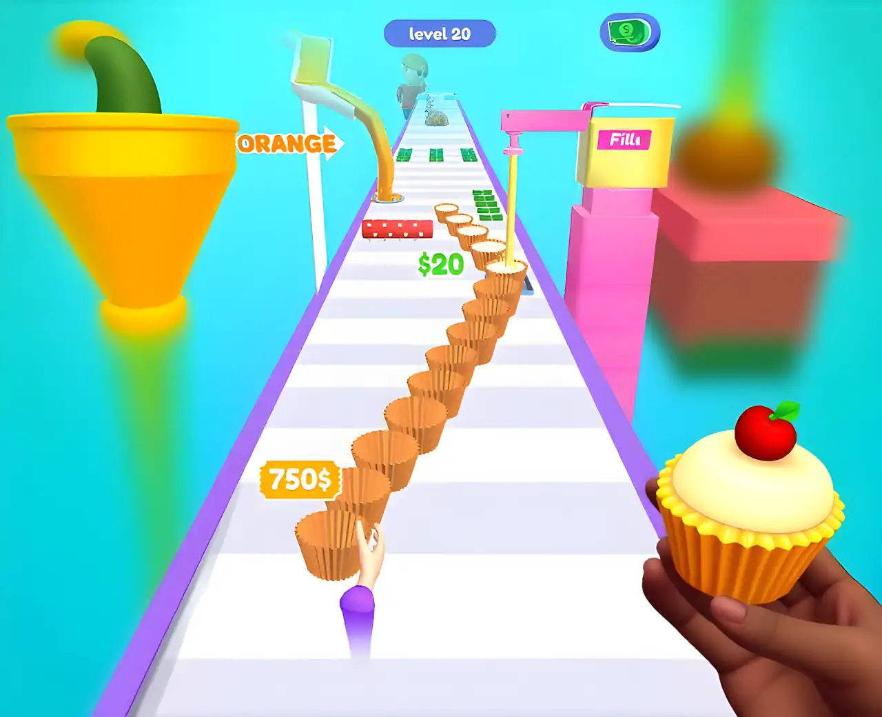 纸杯蛋糕堆-堆叠游戏