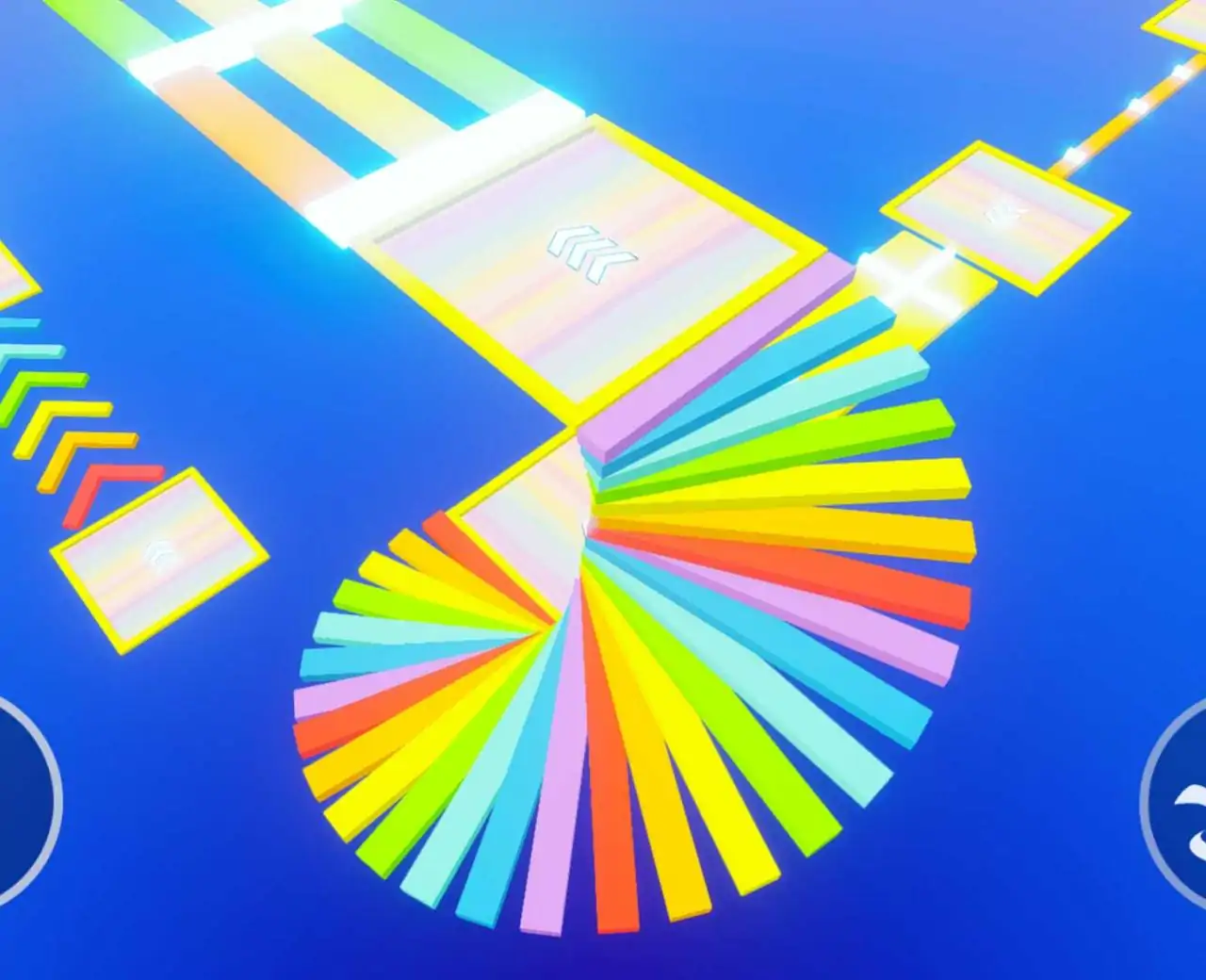 彩虹渐变超长跑酷