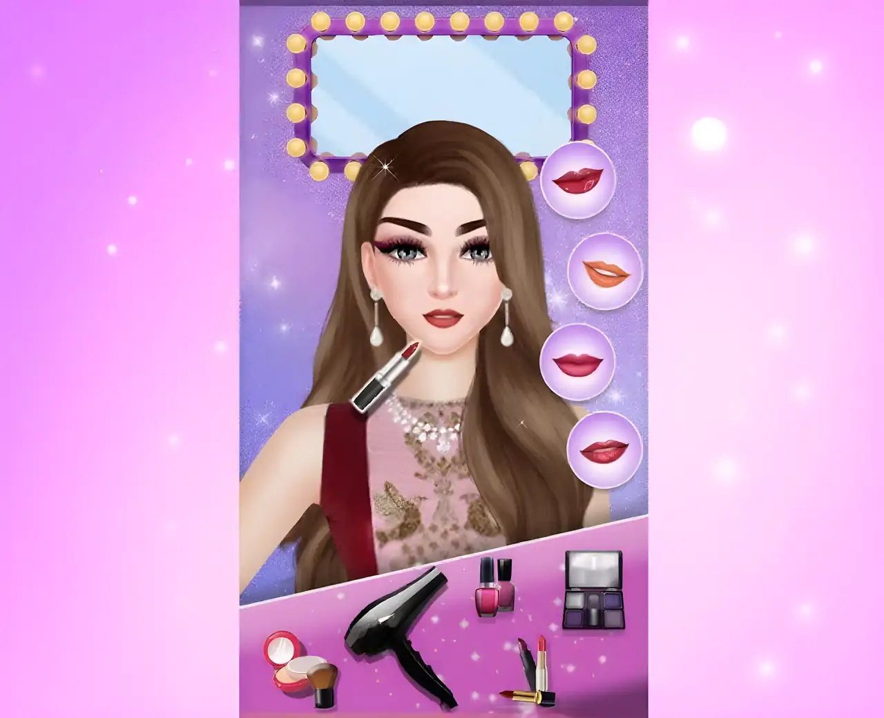 时装秀女孩化妆游戏