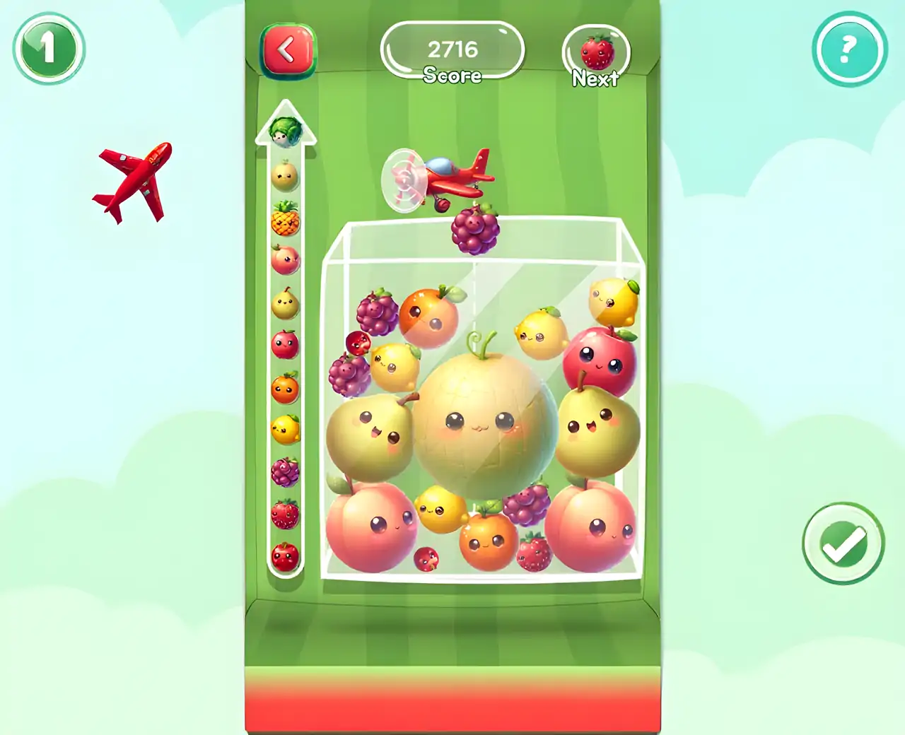 可爱的卷心菜：合并水果