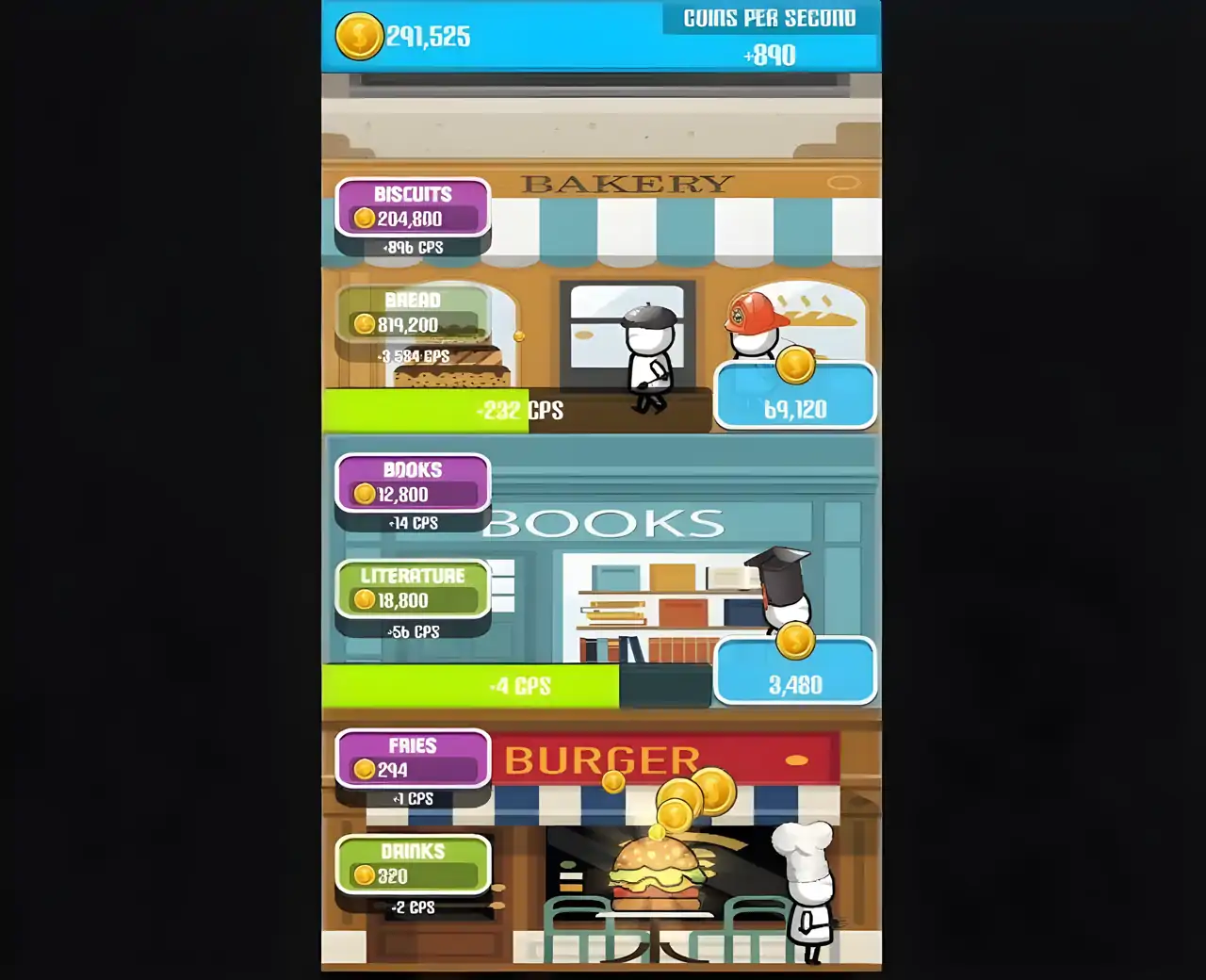 汉堡店大亨-空闲点击器