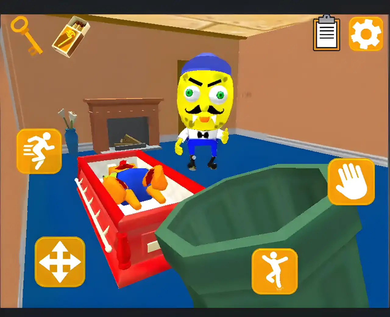 海绵邻居逃生3D