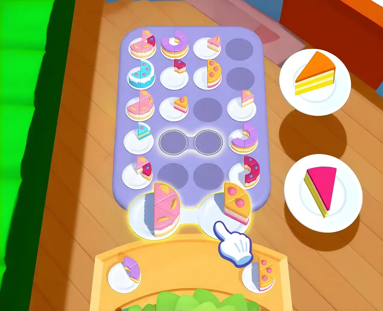 蛋糕分类游戏:3D拼图