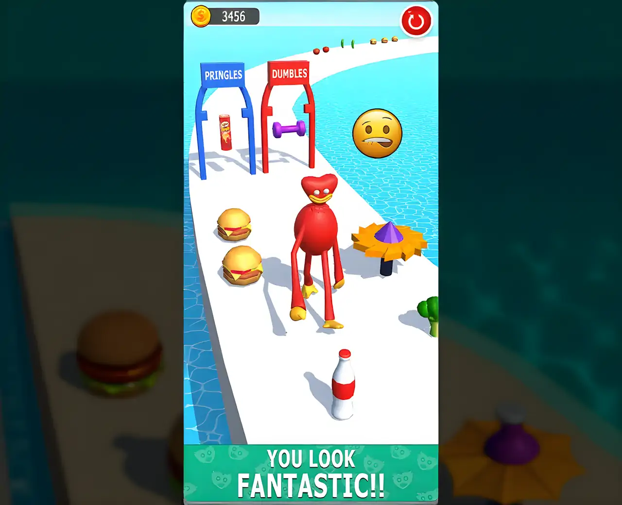 身体赛腹部Twerk运行3D