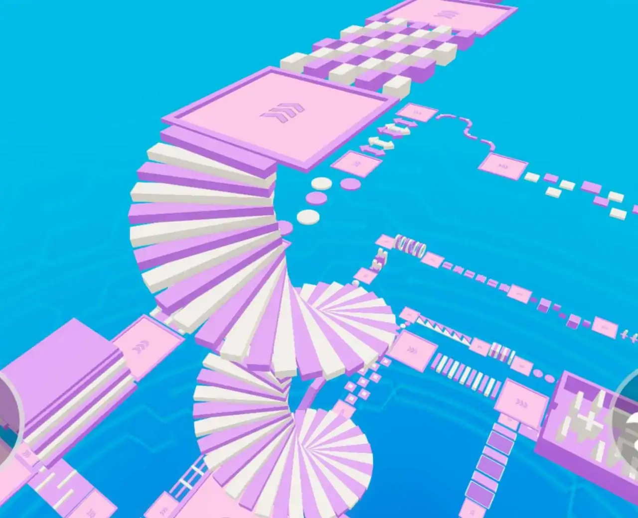 紫色系渐变超长跑酷