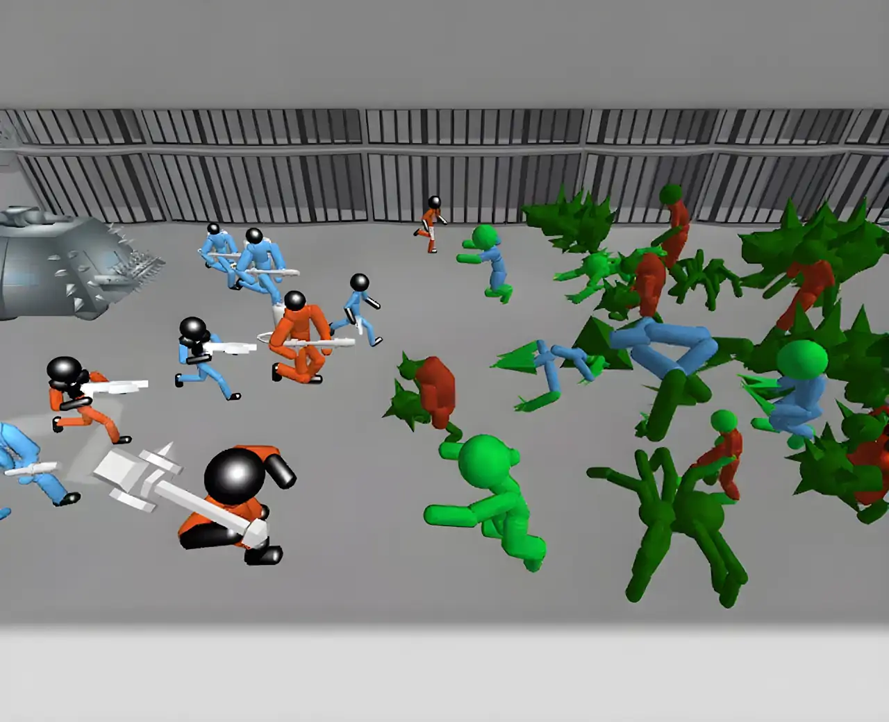 火柴人战斗模拟器:僵尸监狱