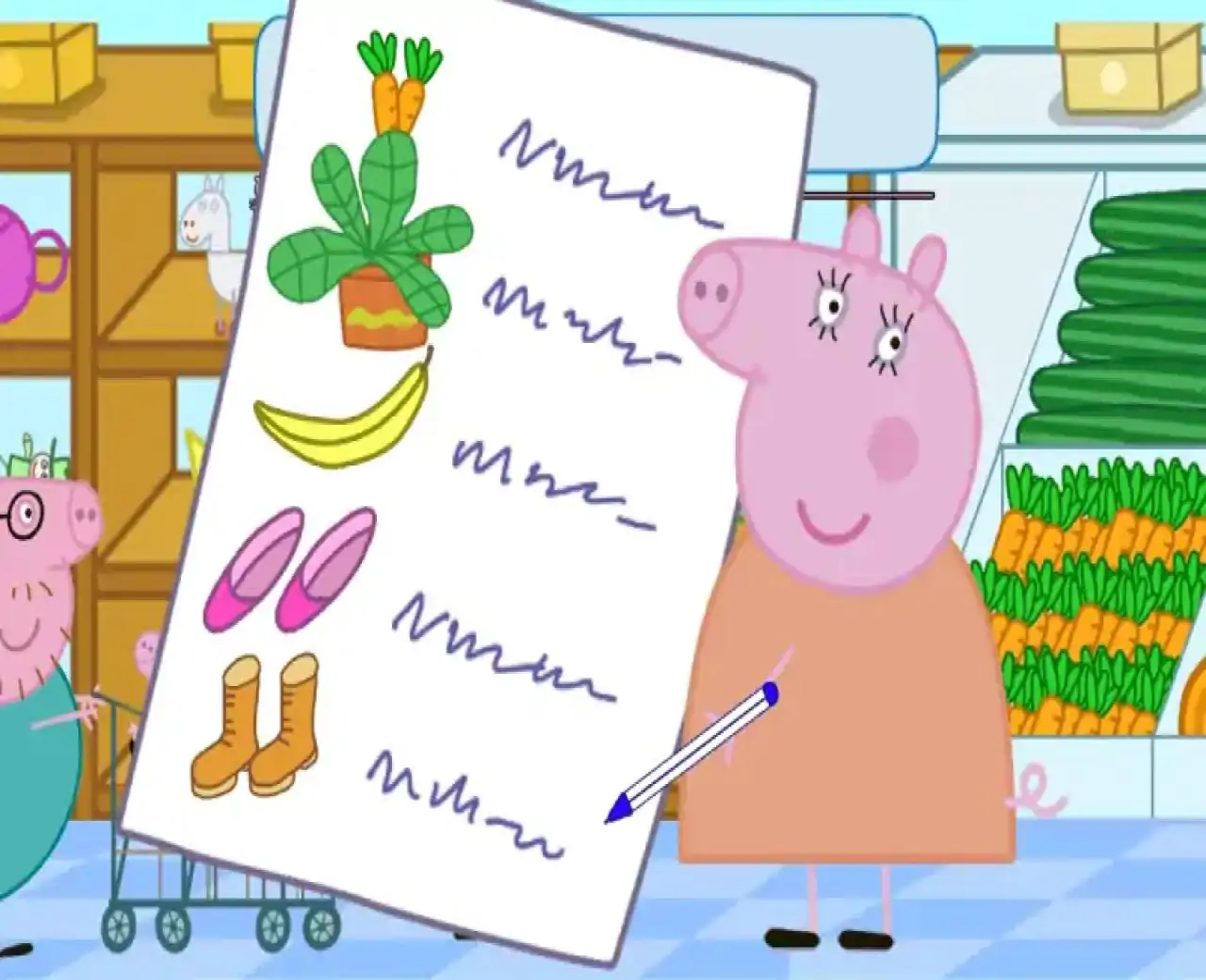 小猪佩奇在超市