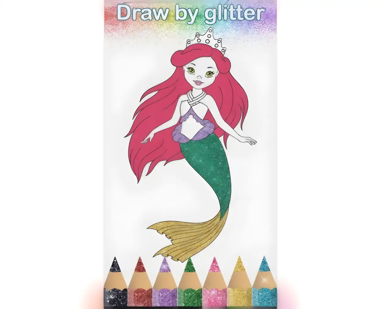 打扮与女孩着色页闪光