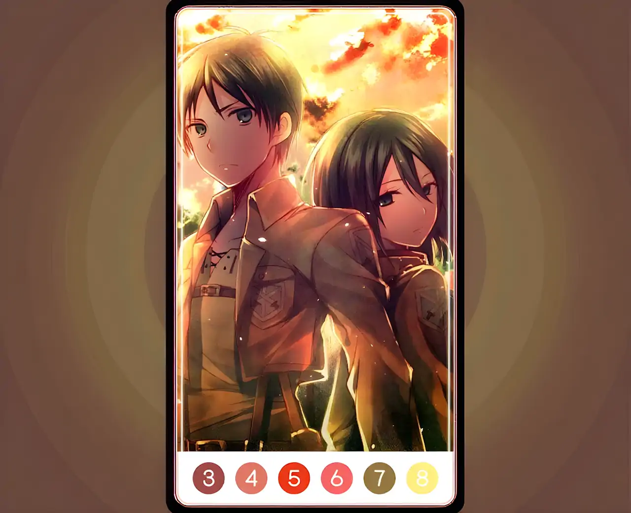 进击的巨人填色游戏