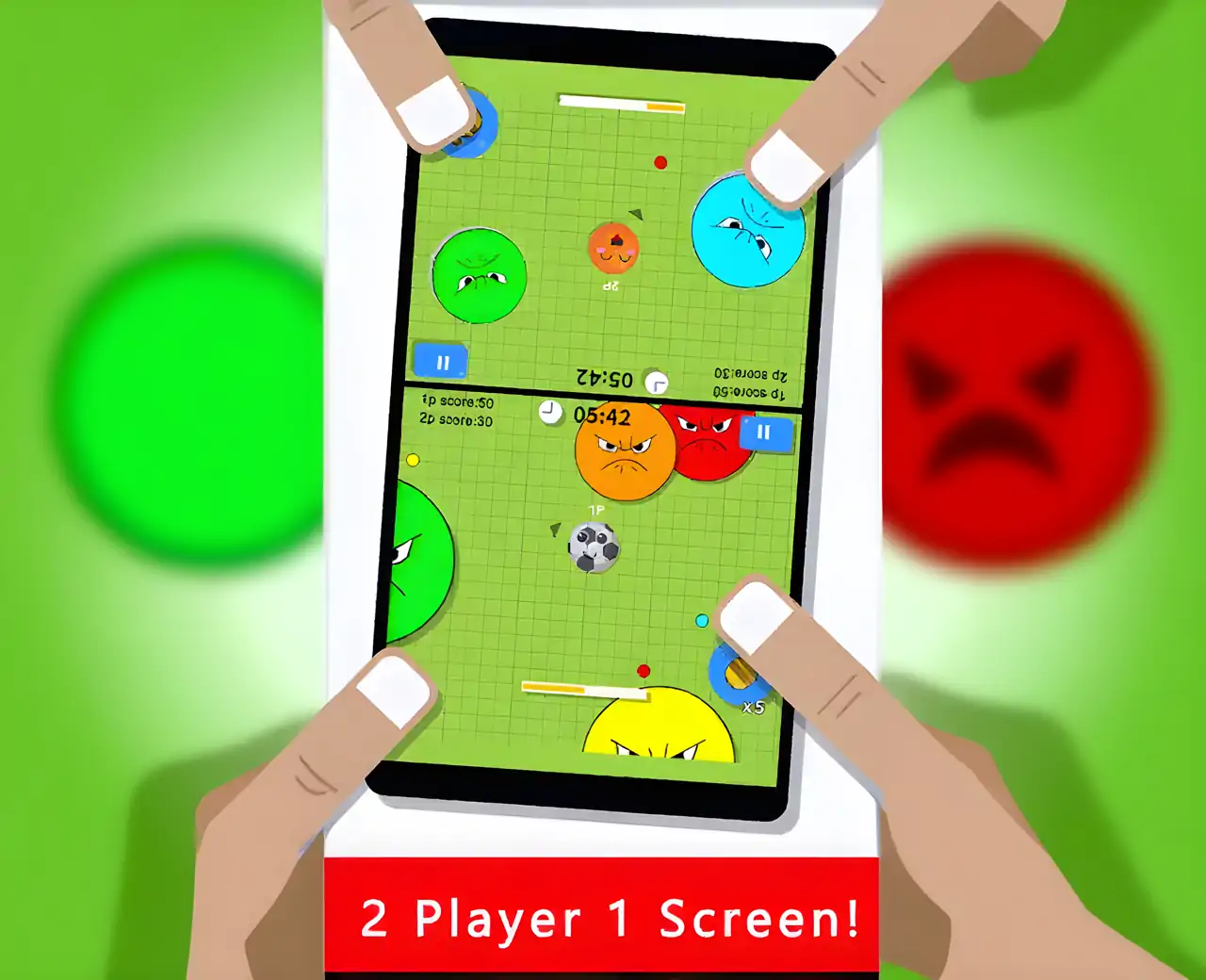 双人大战-大球吃小球球