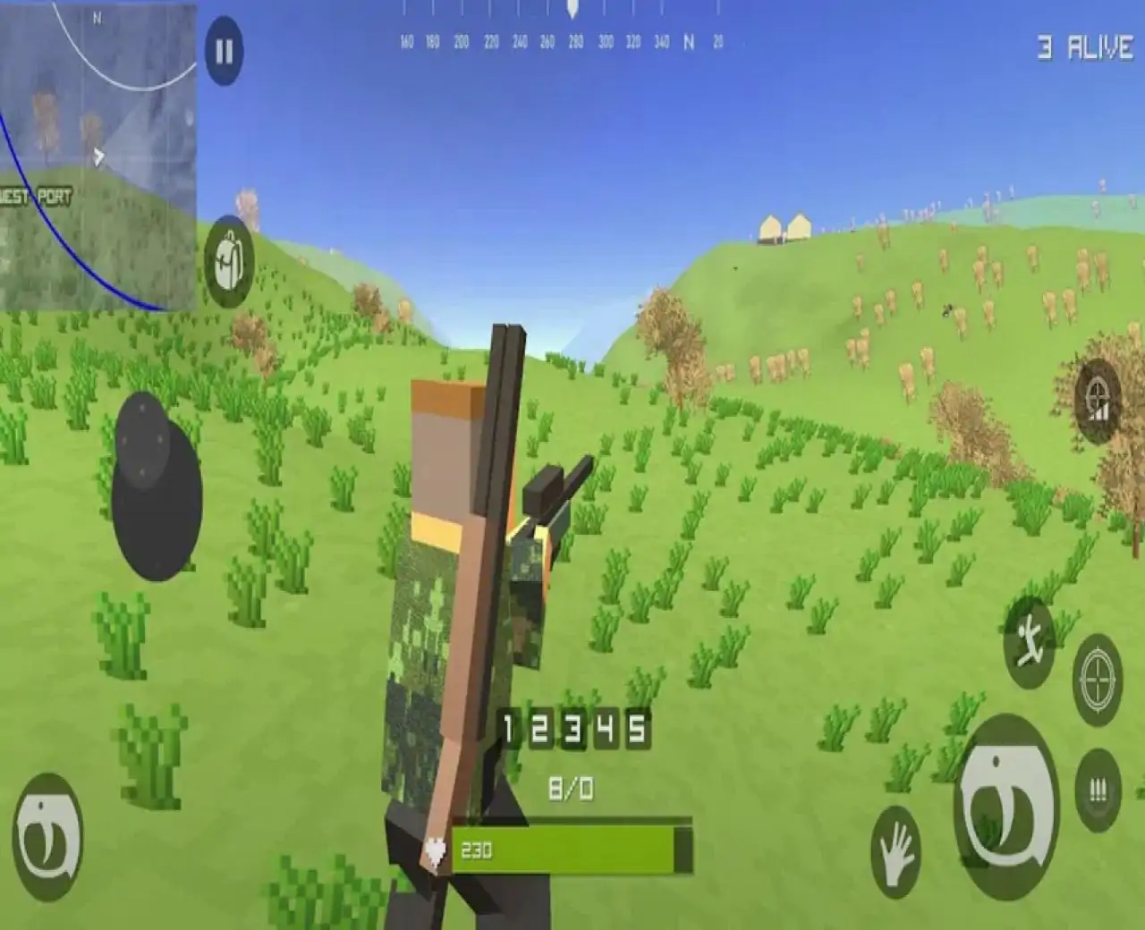 对幸存者进行射击