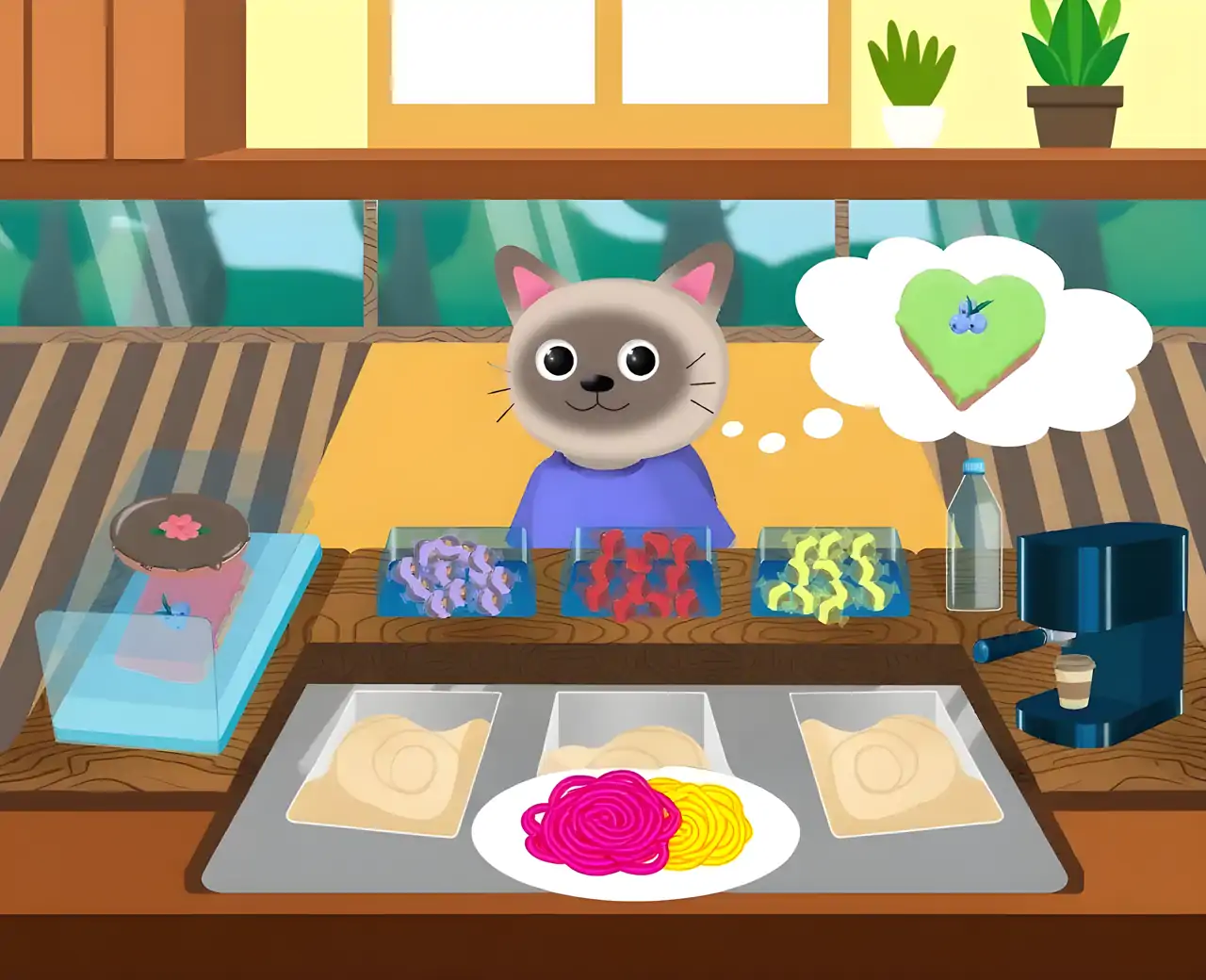 糖果B中的儿童糕点