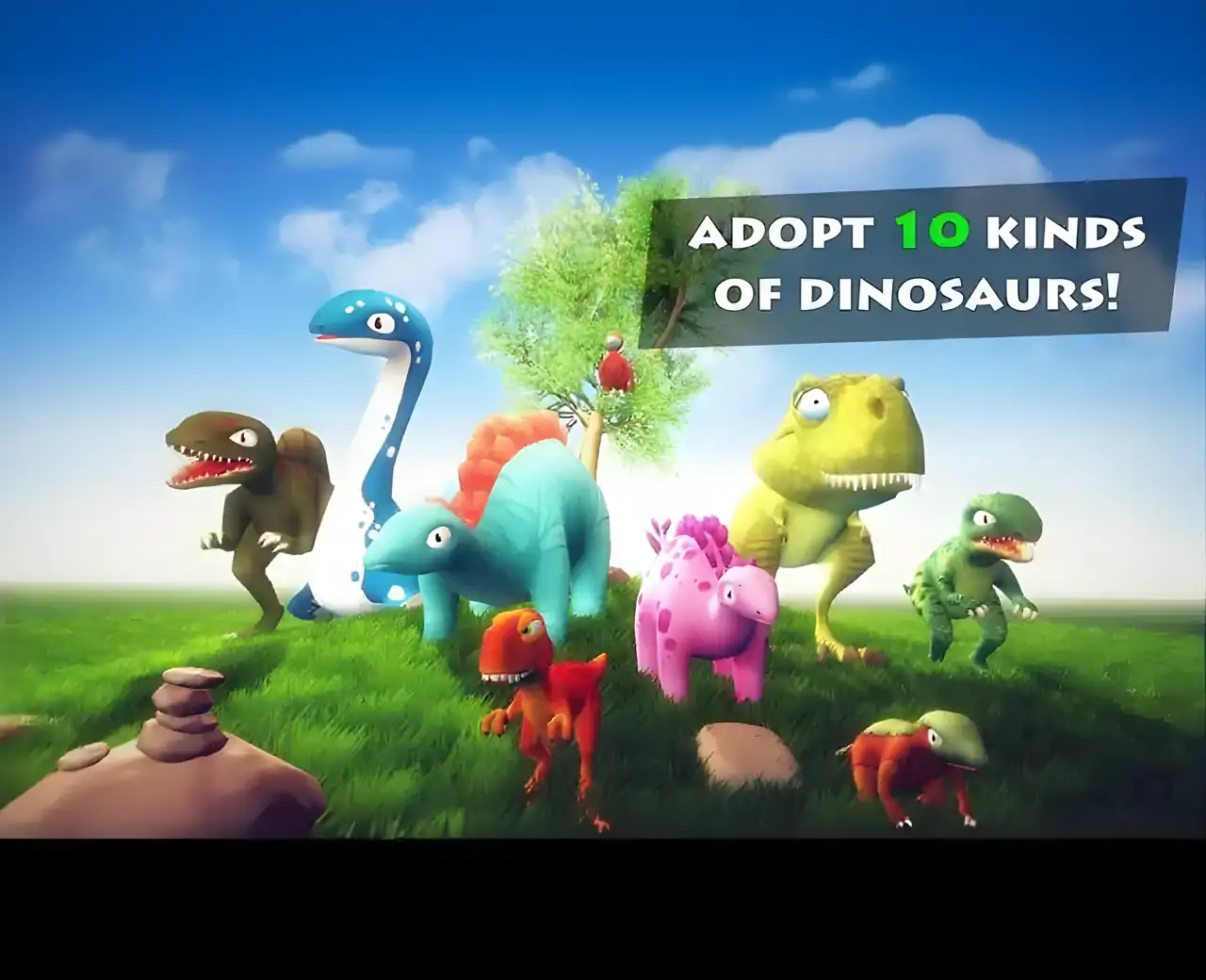 恐龙快乐：为孩子们免费的恐龙游戏！