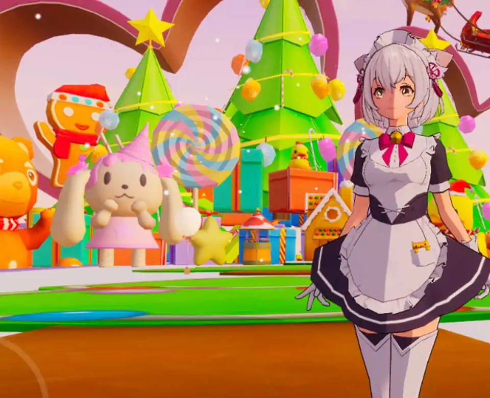 想想猫咪的冰雪圣诞节跑酷