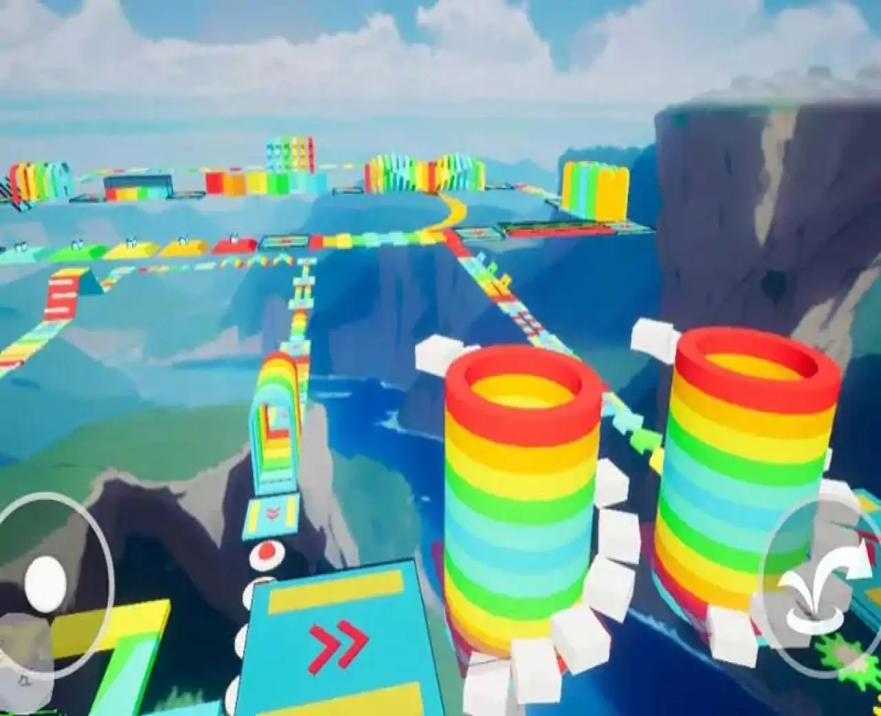 假期超简单彩虹跑酷