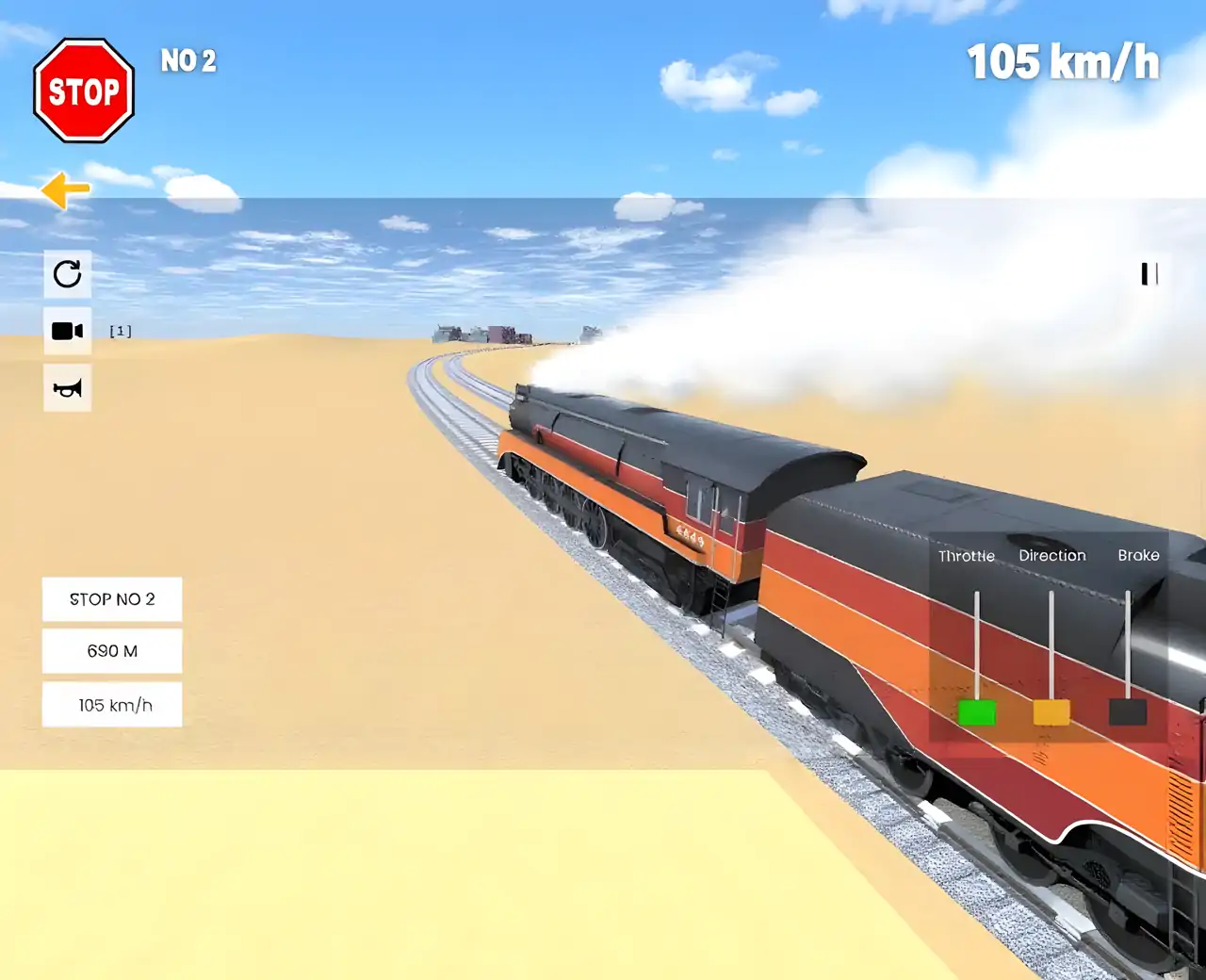 老式蒸汽火车模拟器