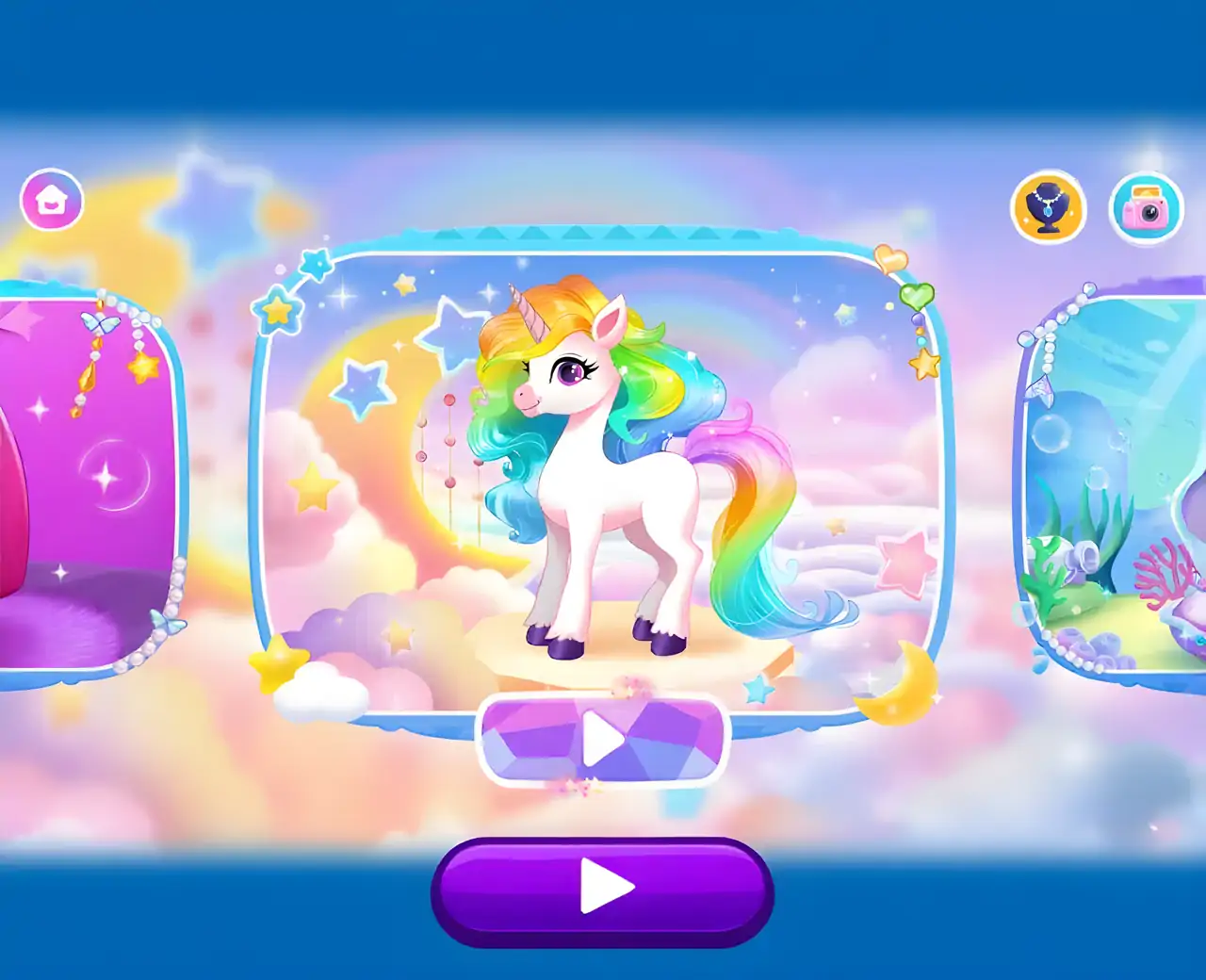 儿童独角兽装扮游戏