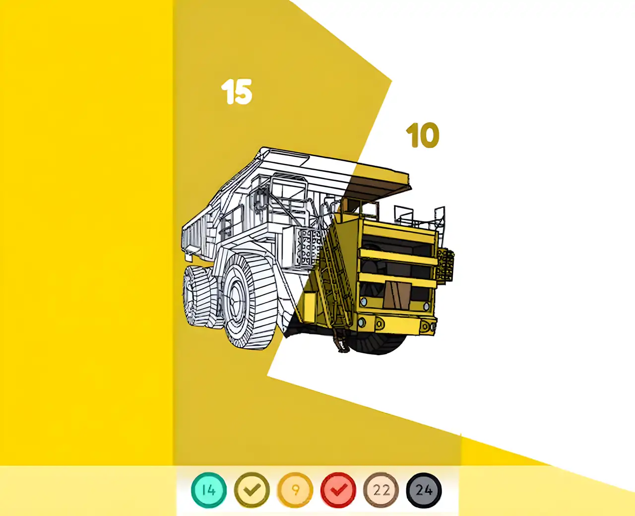 汽车颜色按数字-汽车绘画书