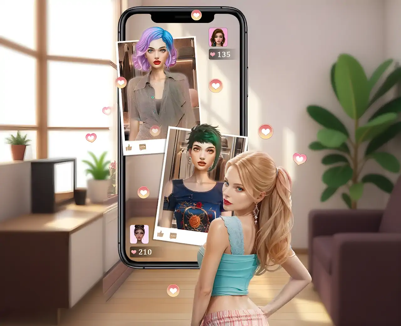 化妆时装秀：装扮