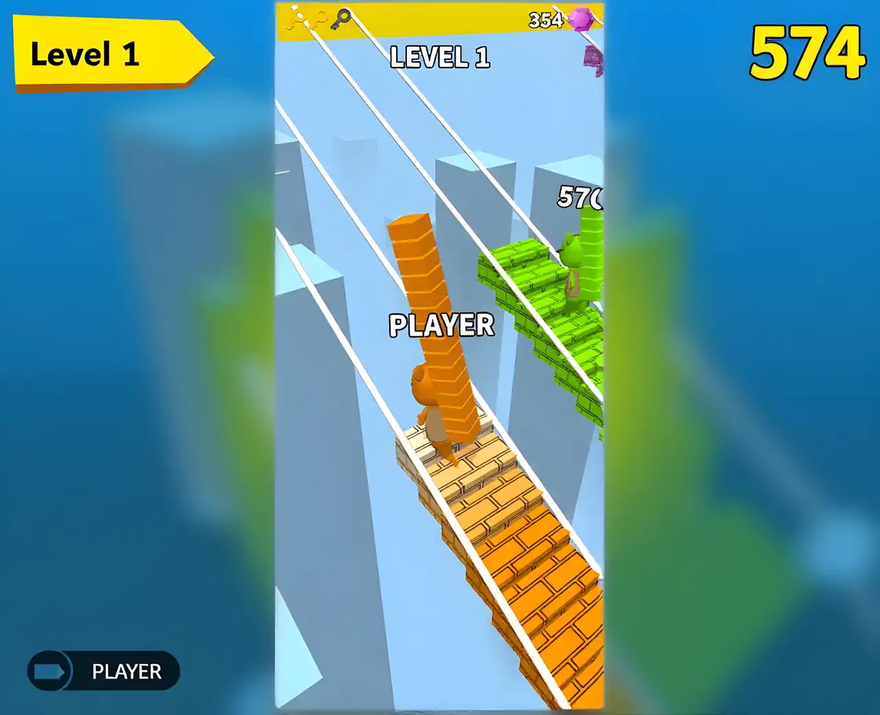 楼梯堆栈运行：运行游戏