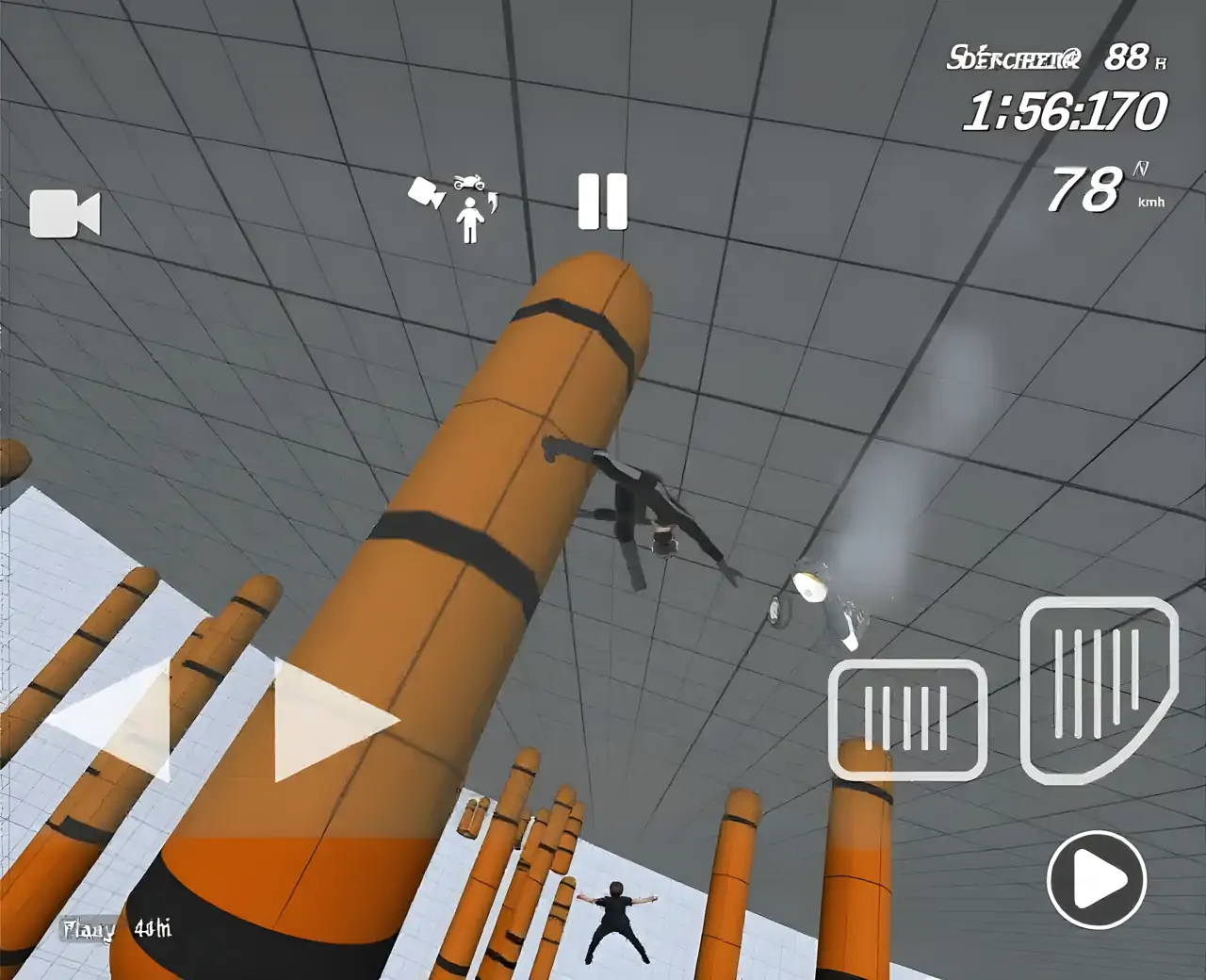 摩托车碰撞模拟器:事故