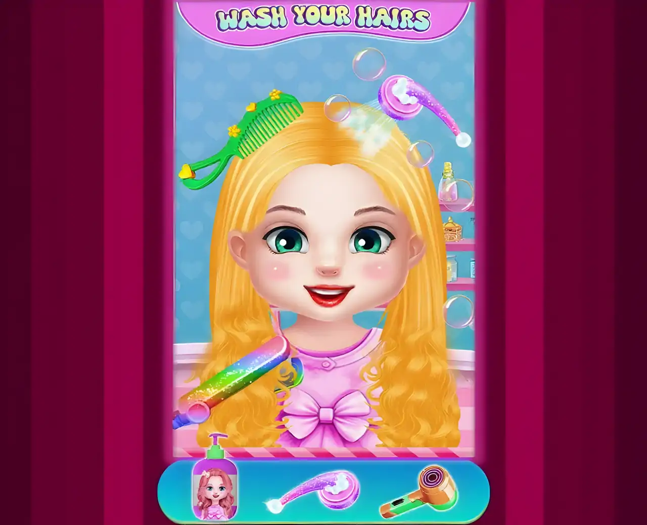 婴儿贝拉辫子美发沙龙