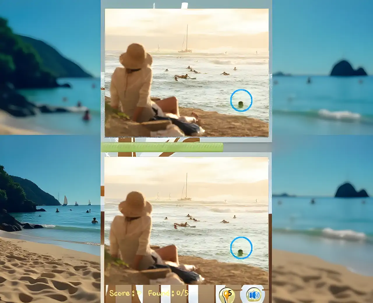 找到差异游戏女性