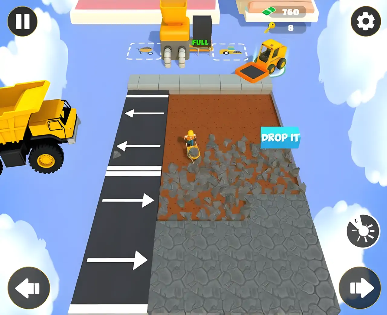 道路建设者空闲