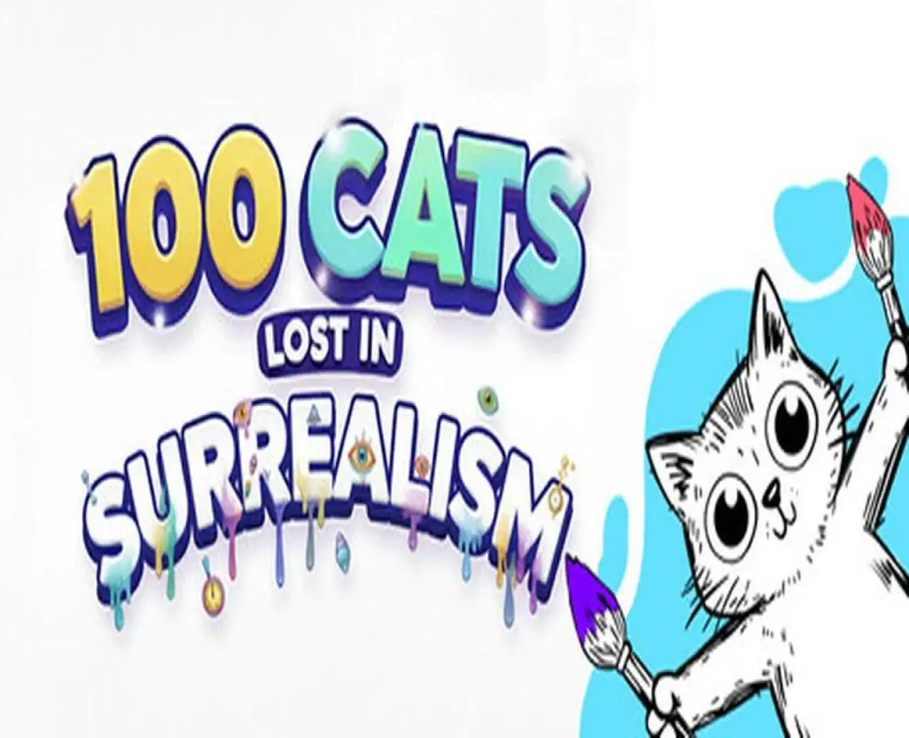 100 Cats Lost in Surreal Dreamscape