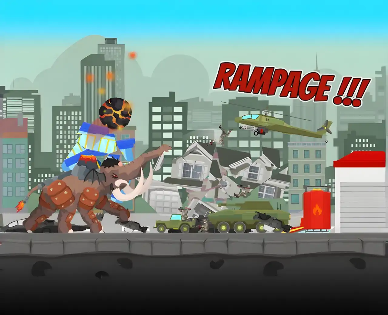 混合猛犸象：城市横冲直撞