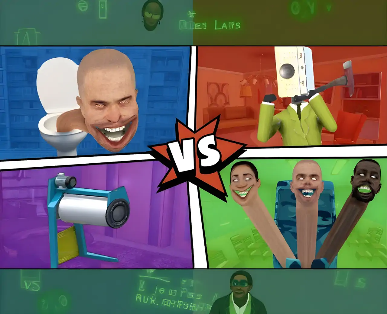 马桶人厕所大战